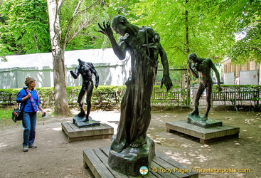 Parts of the Monument to the Burghers of Calais